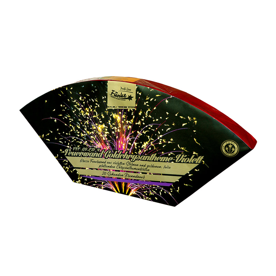 Feuerwand Goldchrysantheme-Violett