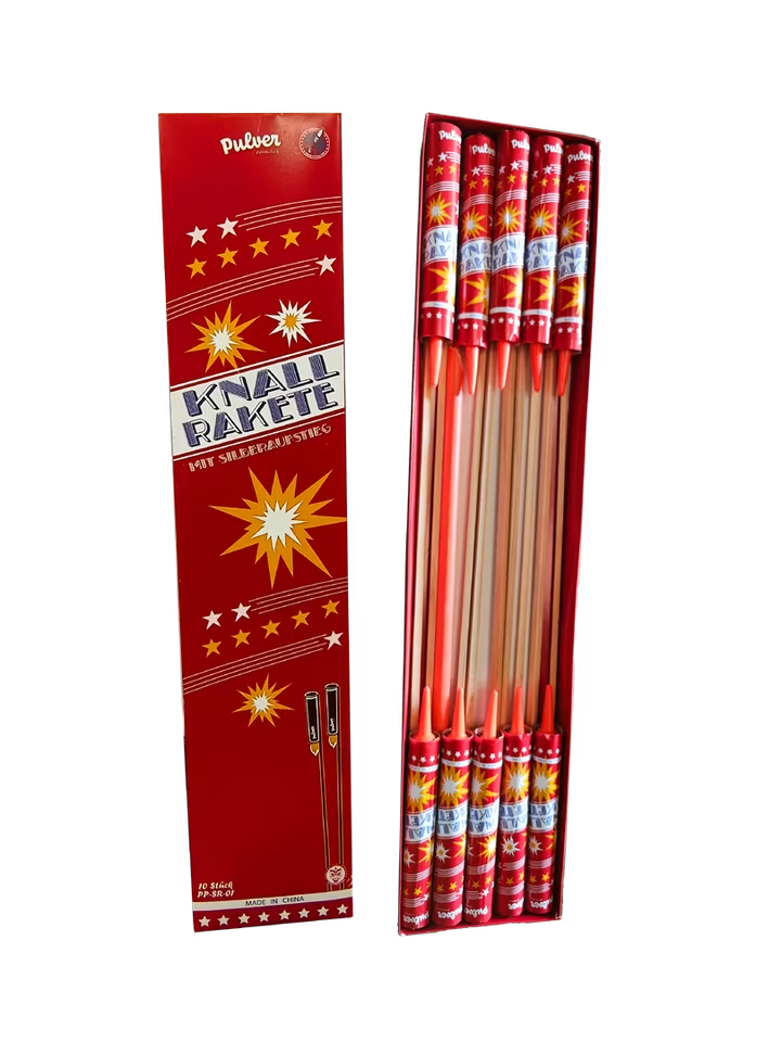 Knall Raketen Silber